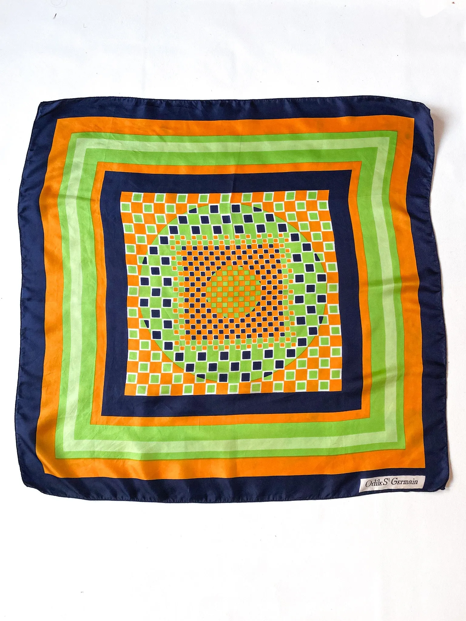 70s/80s vintage thin silk retro scarf 💌 FREE SHIPPING