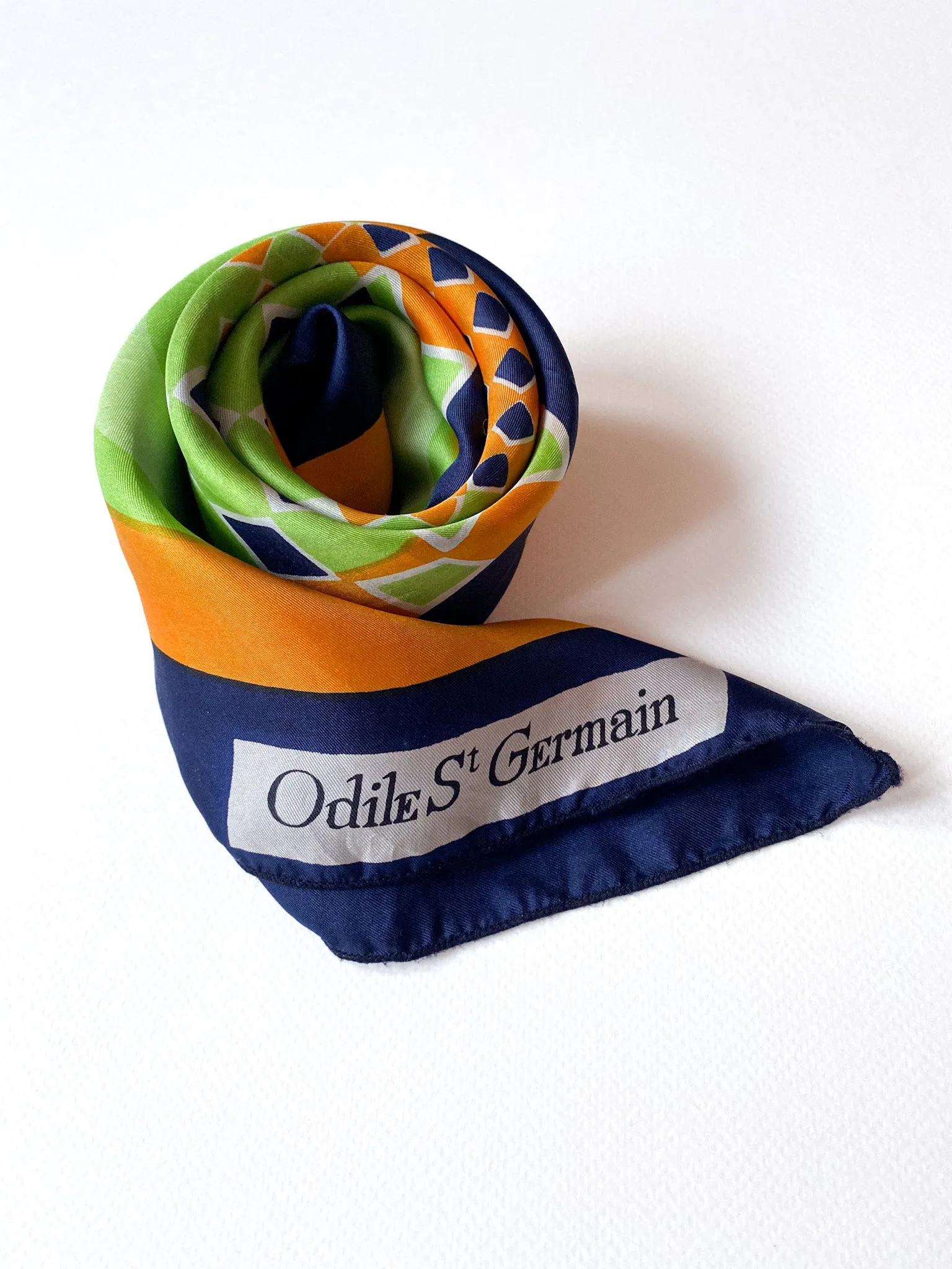 70s/80s vintage thin silk retro scarf 💌 FREE SHIPPING