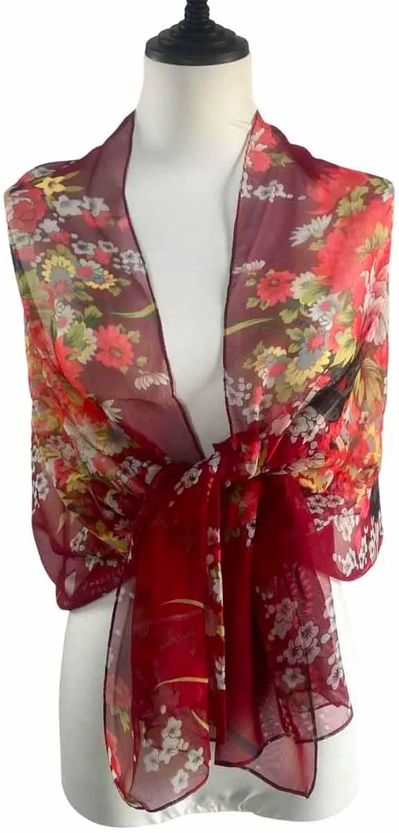Acotavie Scarfs for Women Lightweight Fashion Scarves Print Floral Pattern Scarf Shawl Wraps