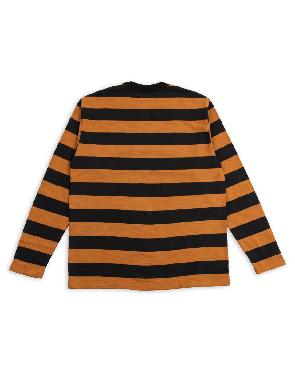 Buco Stripe L/S Tee - Mustard/Black