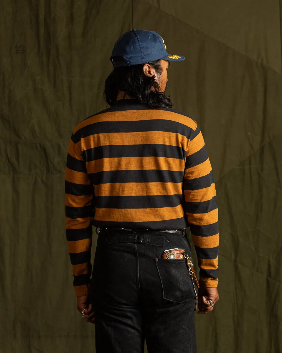 Buco Stripe L/S Tee - Mustard/Black