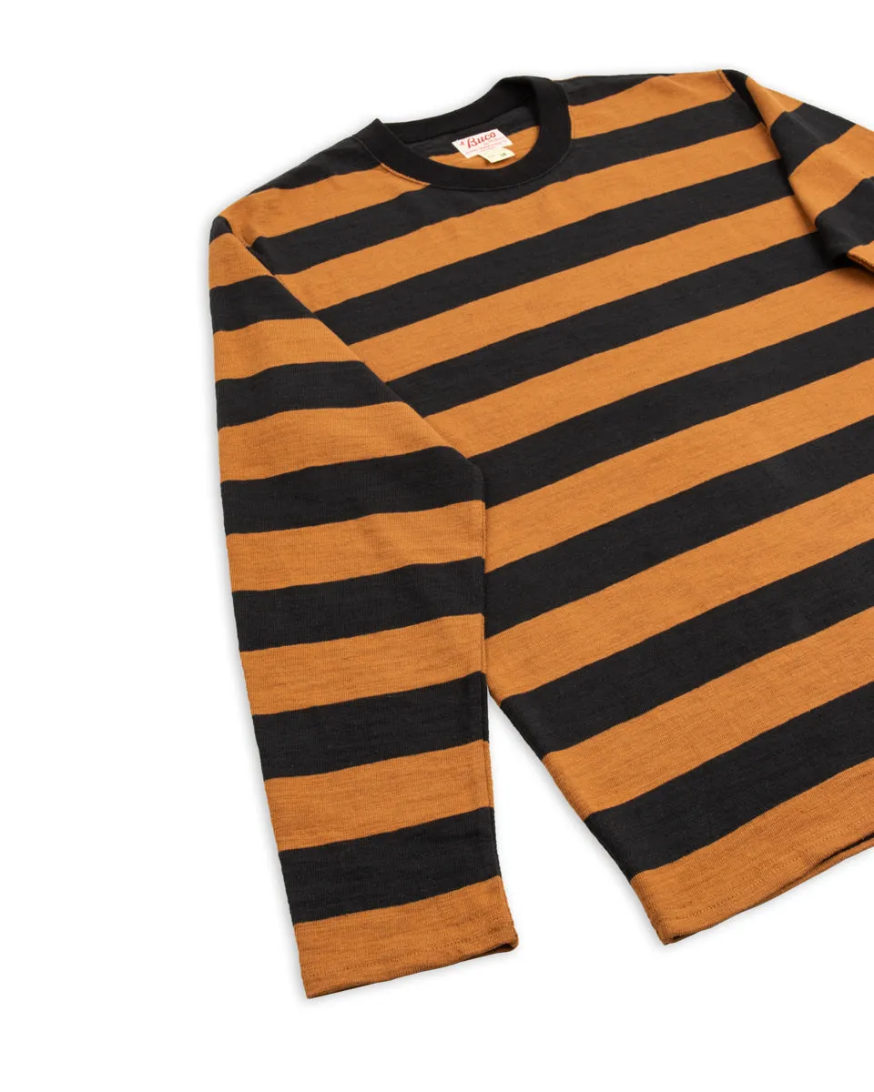 Buco Stripe L/S Tee - Mustard/Black