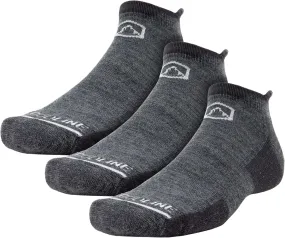 CloudLine Merino Wool Running & Hiking Socks for Men and Women, Light Cushion, Moisture Wicking, Anti-Sweat, USA Made 3 Pair