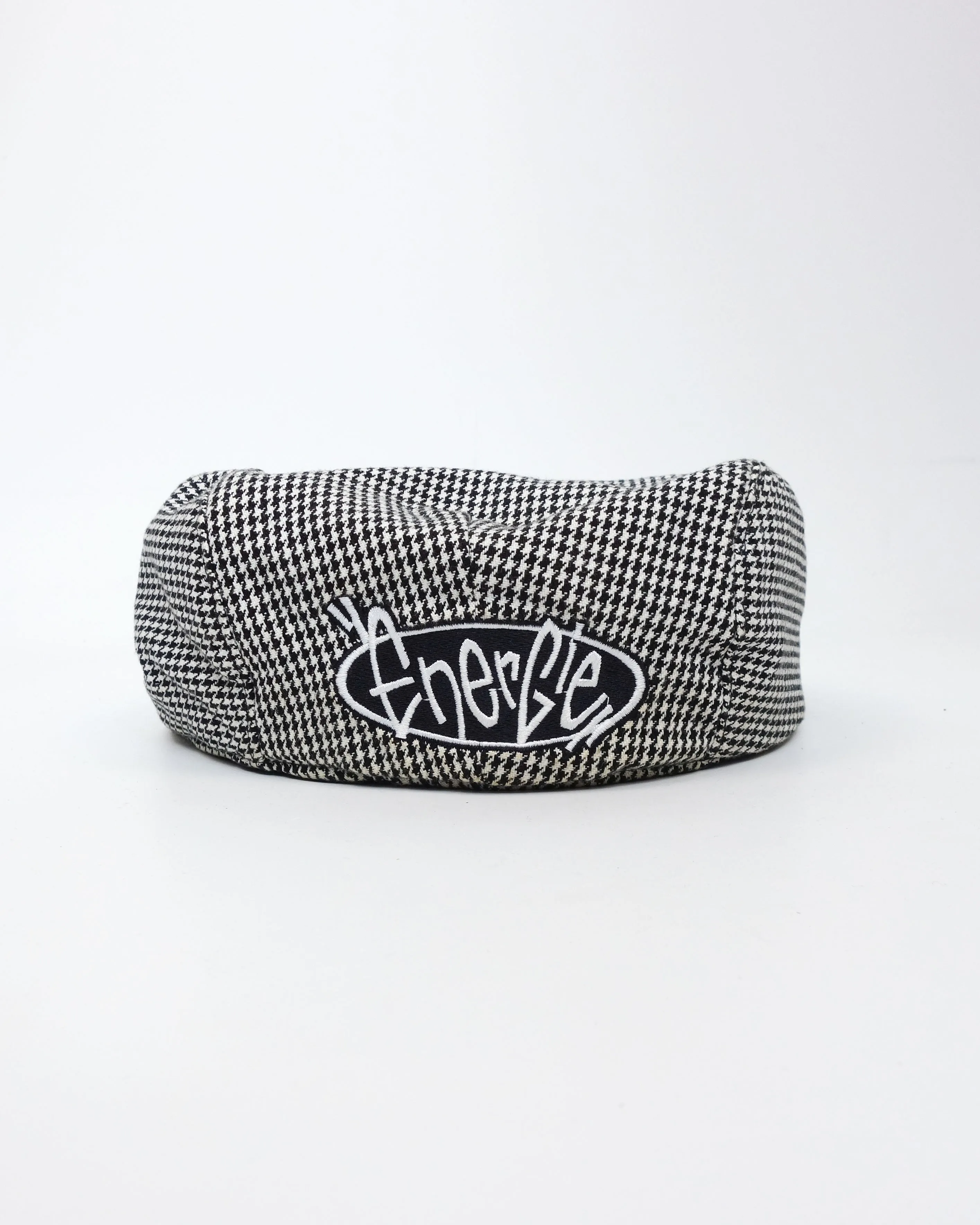 Energie Buttoned Black and White Beret 1990's