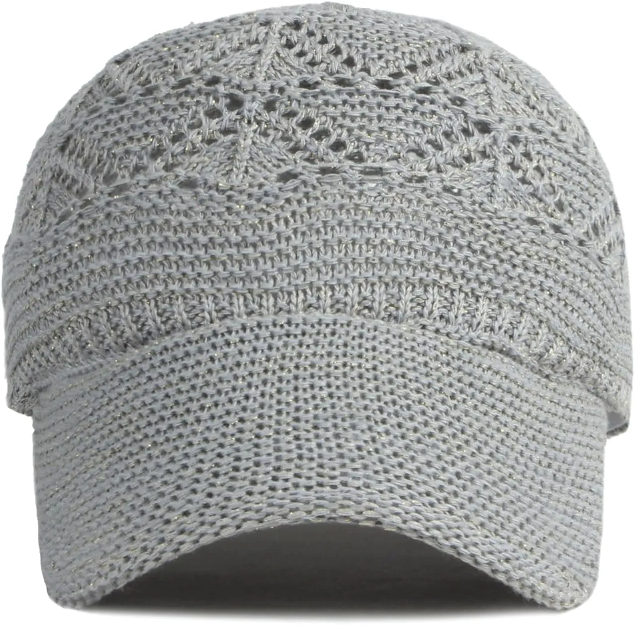 FASHIXD Knit Mesh Baseball Cap for Women Summer Yarn Trucker Hats Breathable Outdoor Hat