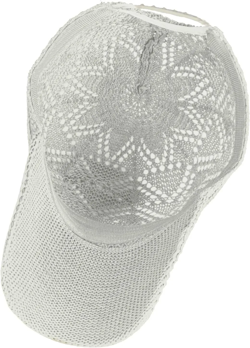 FASHIXD Knit Mesh Baseball Cap for Women Summer Yarn Trucker Hats Breathable Outdoor Hat