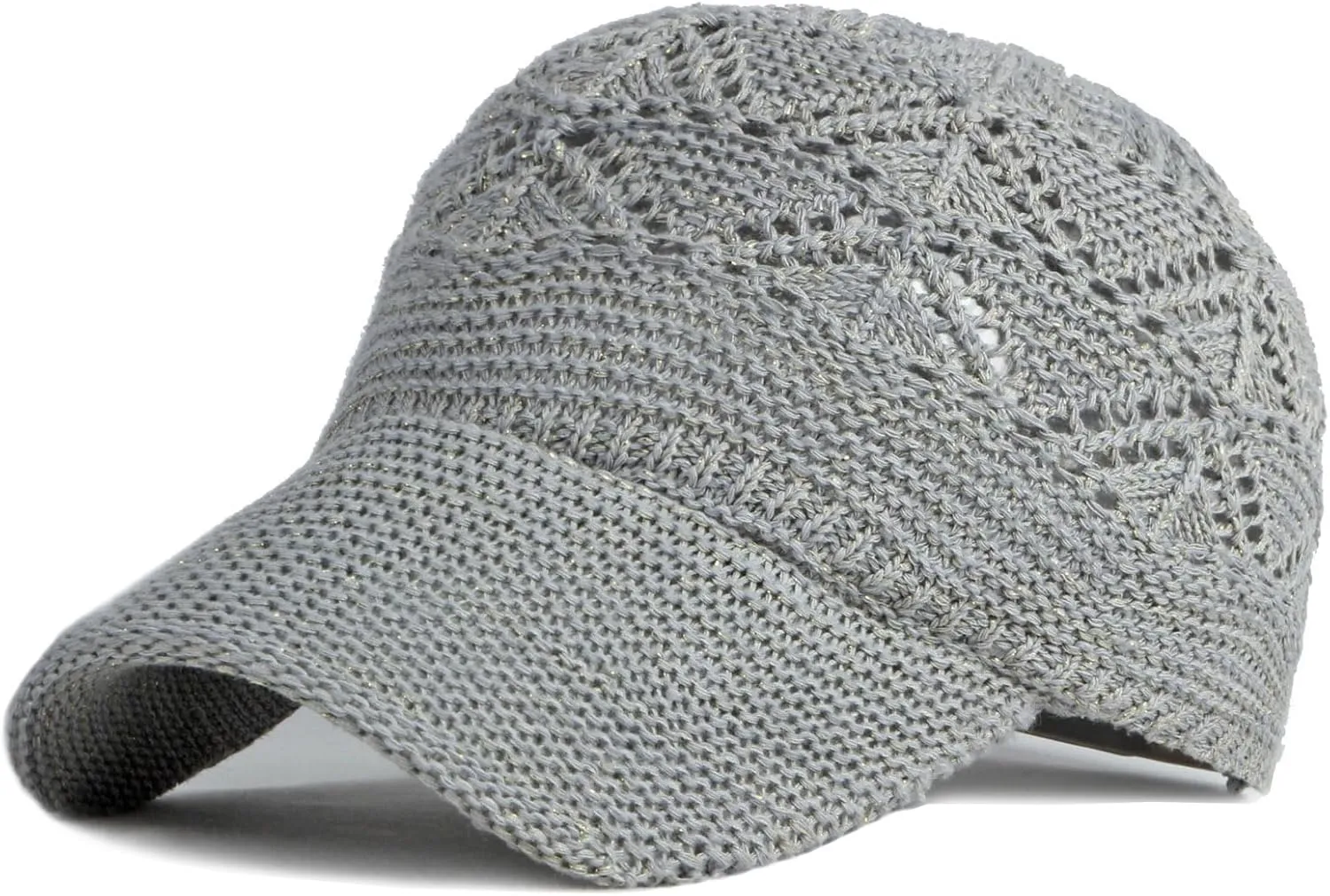 FASHIXD Knit Mesh Baseball Cap for Women Summer Yarn Trucker Hats Breathable Outdoor Hat