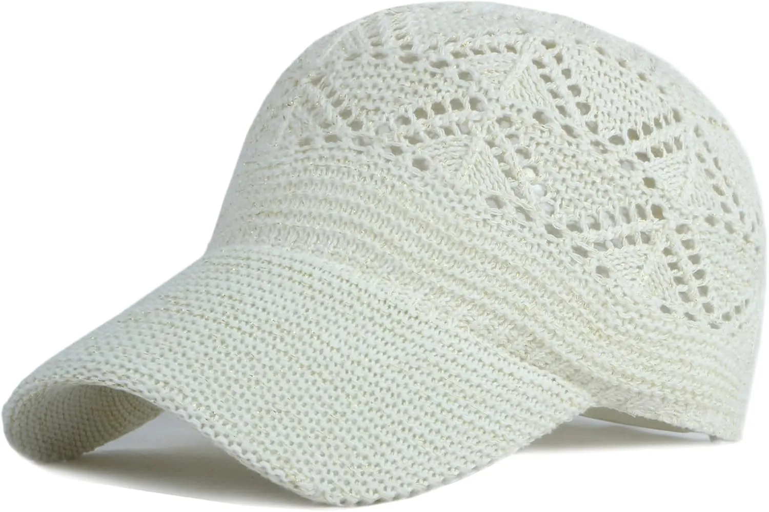 FASHIXD Knit Mesh Baseball Cap for Women Summer Yarn Trucker Hats Breathable Outdoor Hat