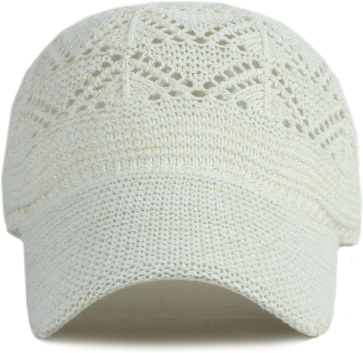 FASHIXD Knit Mesh Baseball Cap for Women Summer Yarn Trucker Hats Breathable Outdoor Hat
