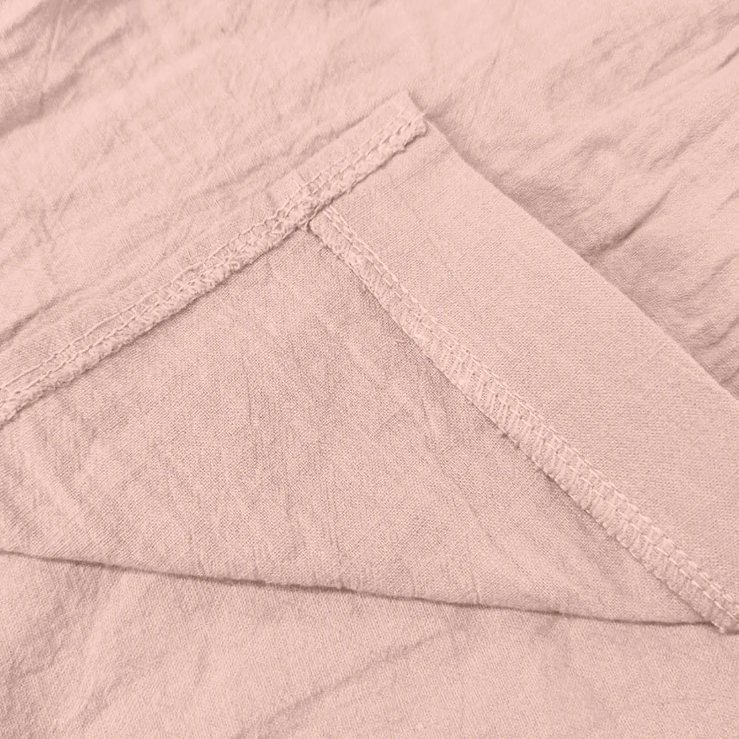 Linen Button-Front Top for Women - Cool & Airy Short Sleeve Shirt, Moisture-Wicking, Multiple Neutral Colors
