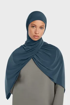 Liquid Jersey Scarf | Blue Sapphire