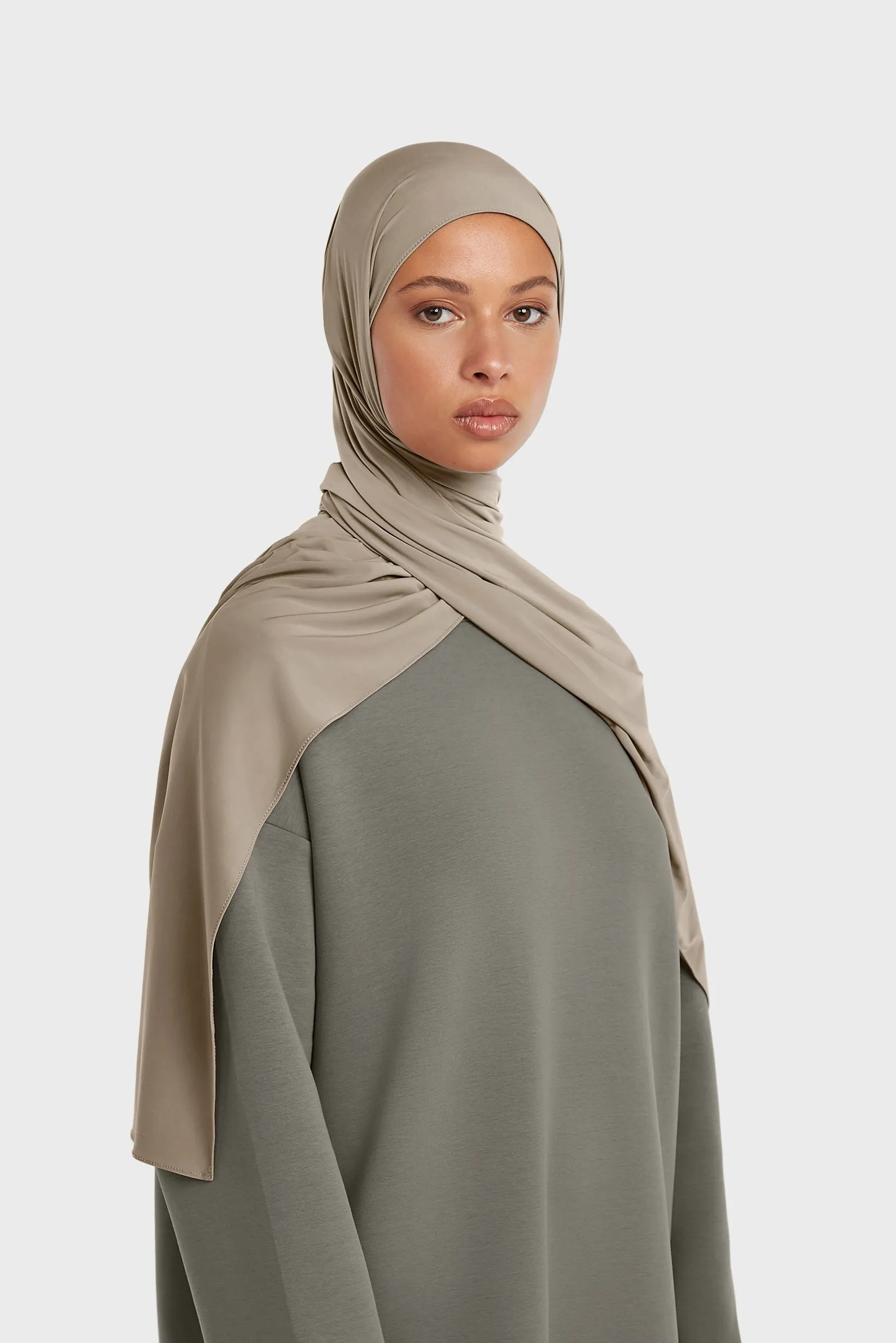 Liquid Jersey Scarf | Mink