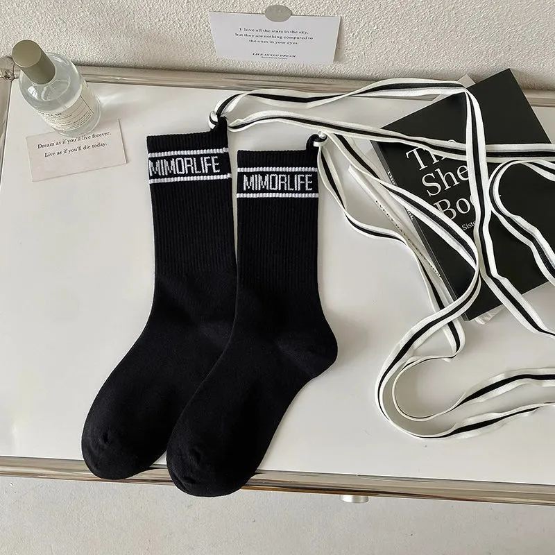 Long Strappy Calf Socks for Women