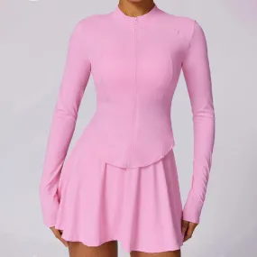 MALYBGG Summer Outdoor UV - Protection Long - Sleeve Sunproof Jacket with Quick - Dry Ice Silk Cool - Feeling Running &amp; Yoga Sportswear Set ZZ-27857