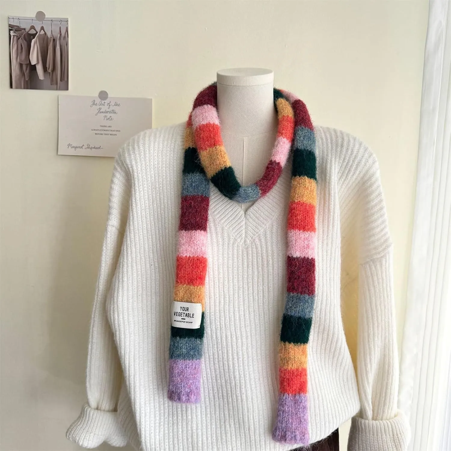 Personality Charm Neckerchief Mixed Color Scarves Contemporary Neckerchief For Stylish Men And Women