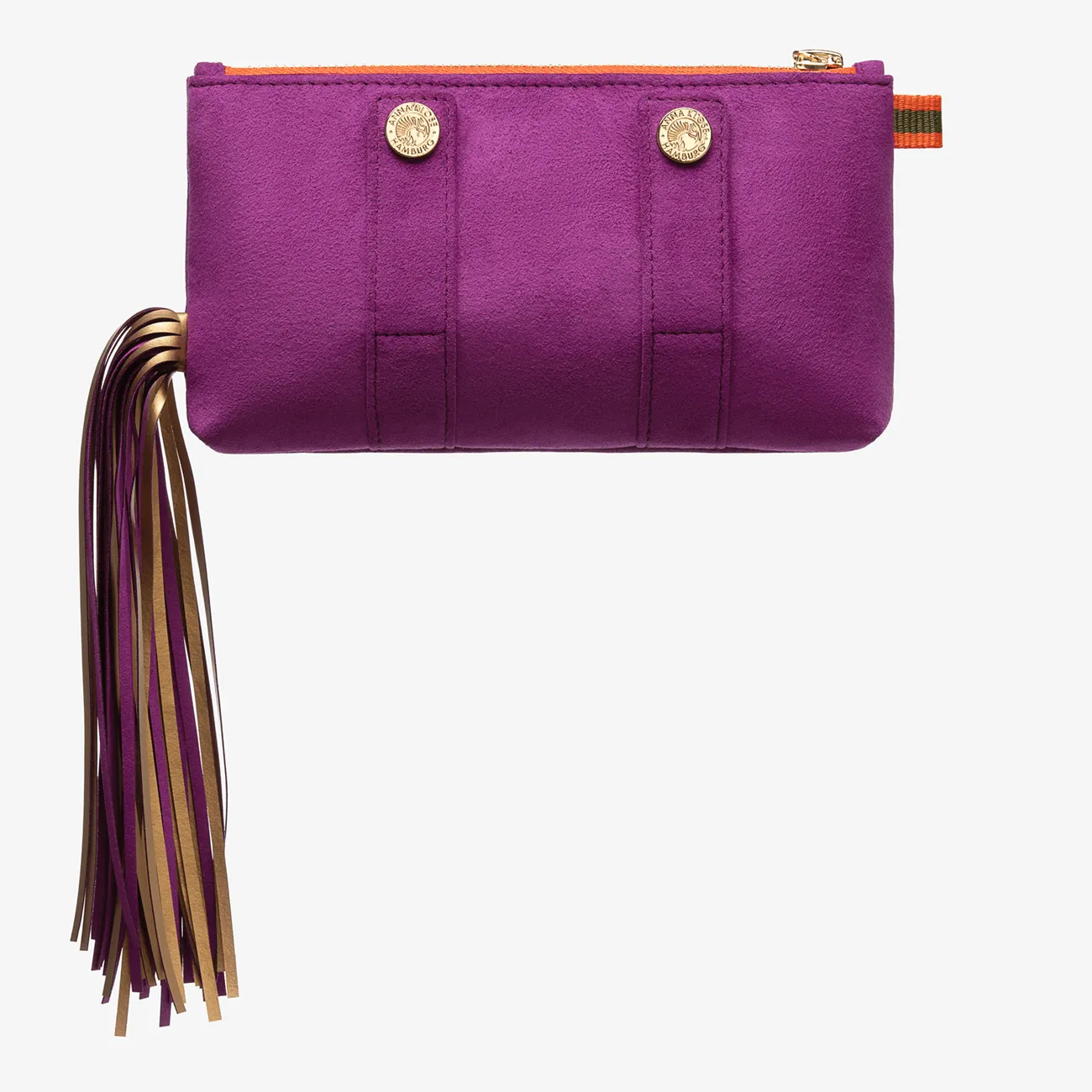 Ponytail Beltbag "Electric Purple" with golden print