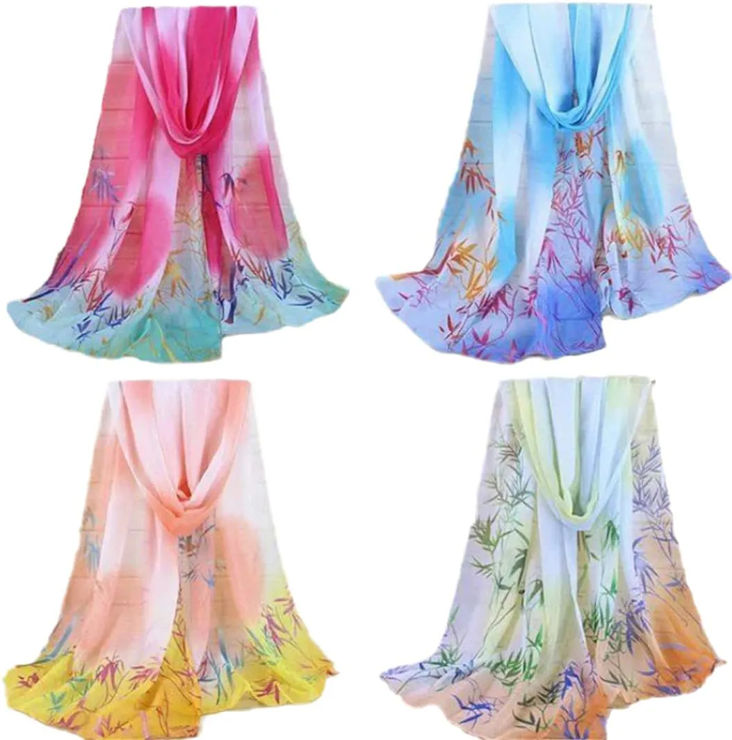 Rfmfkkg Women Scarf Flower Shawl Beach Chiffon Printed Scarf Silk Shawl Lightweight