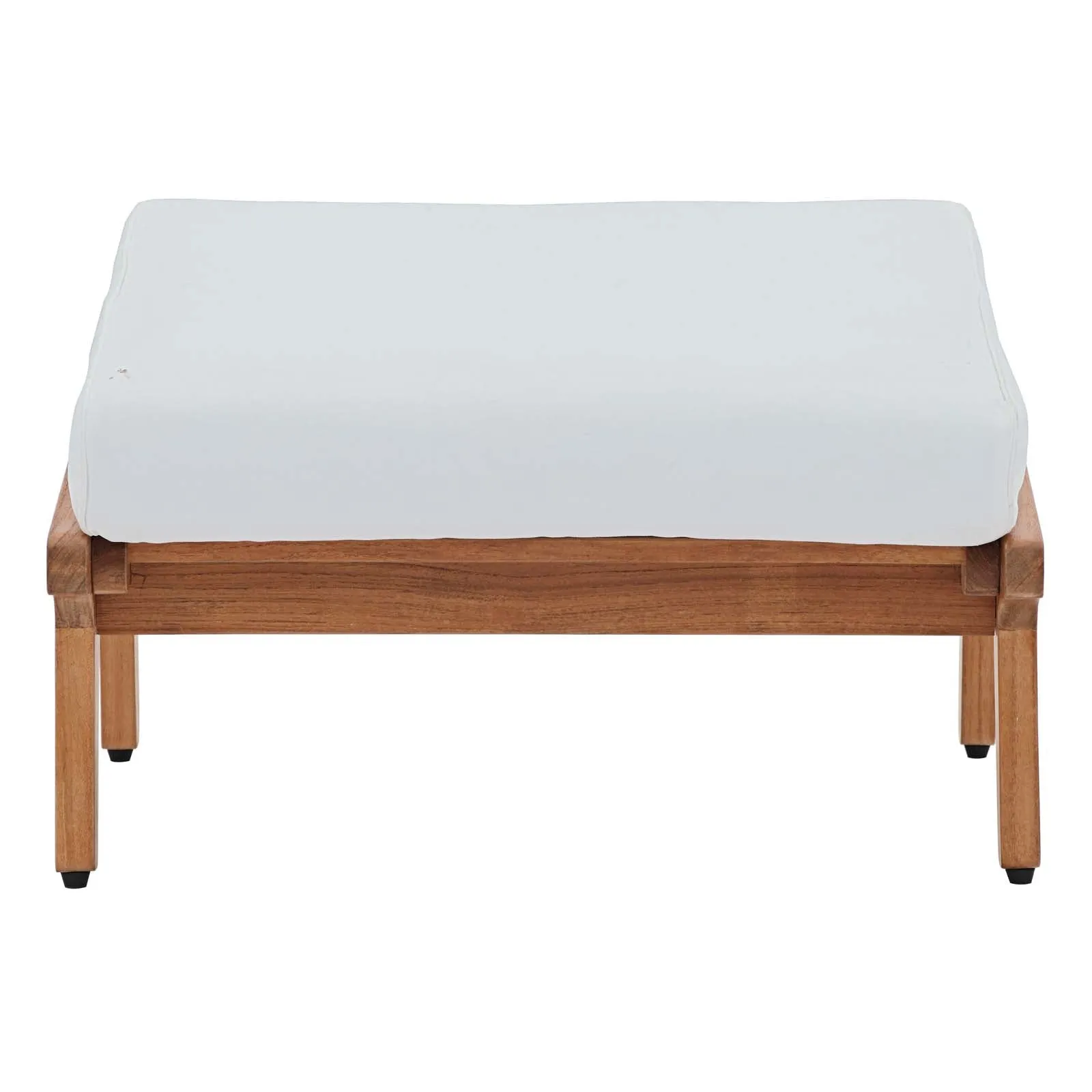 Saratoga  4 Piece Outdoor Patio Teak Set In Natural White