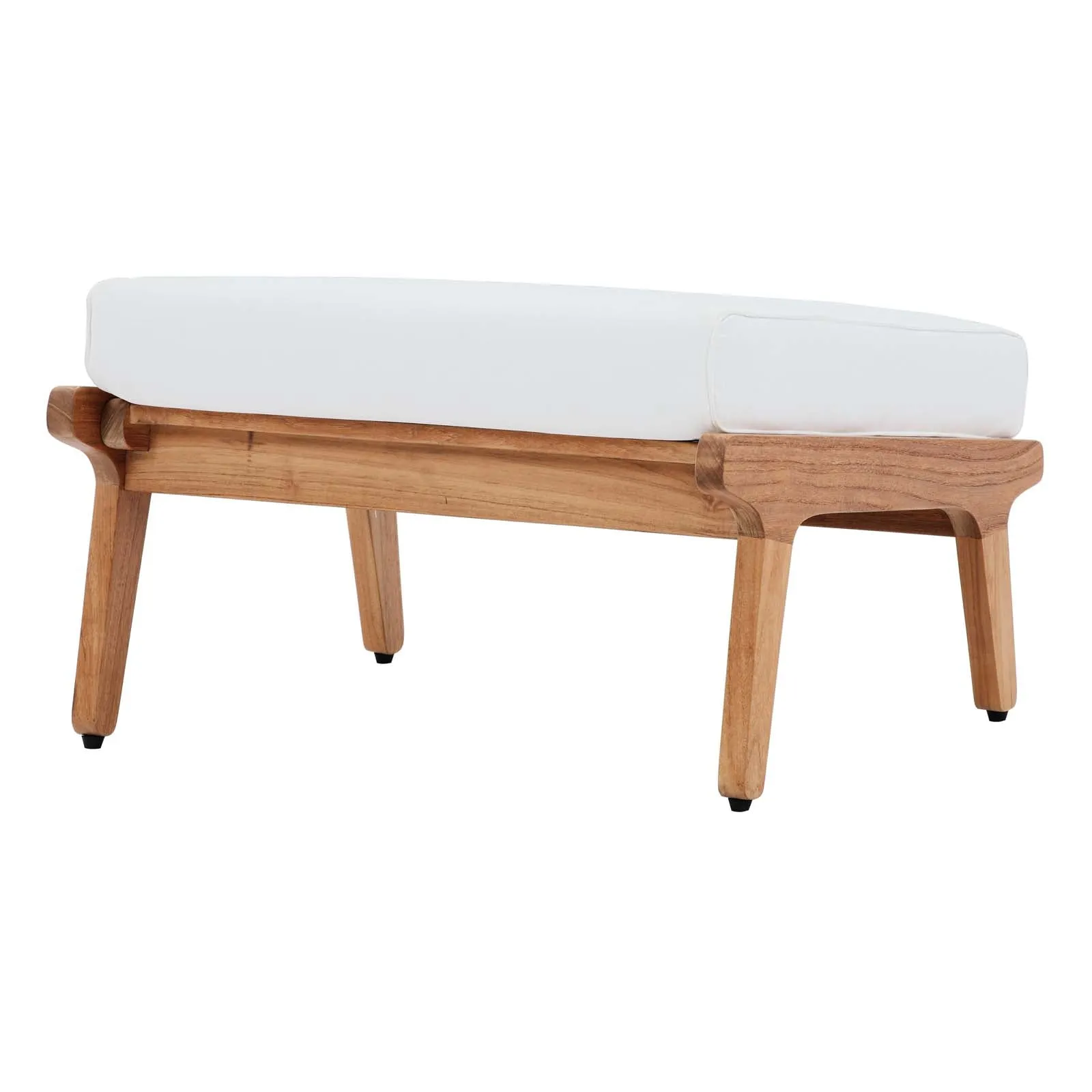 Saratoga  4 Piece Outdoor Patio Teak Set In Natural White
