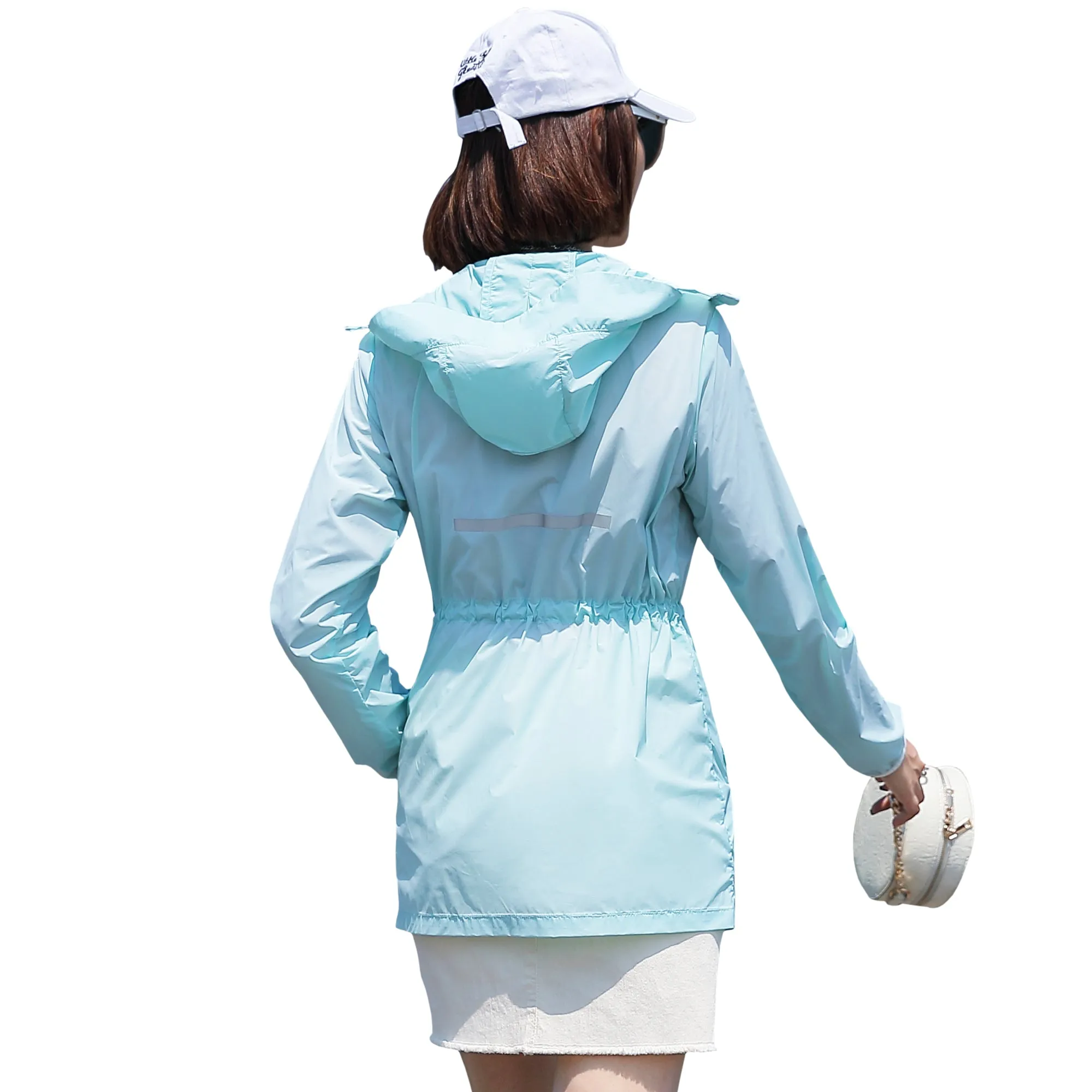Sidiou Group Anniou New Anti UV Jacket Hoodie Utility Outdoor Activities Hiking Zipper Reflective Jacket Thin Sun Protection Hoodie
