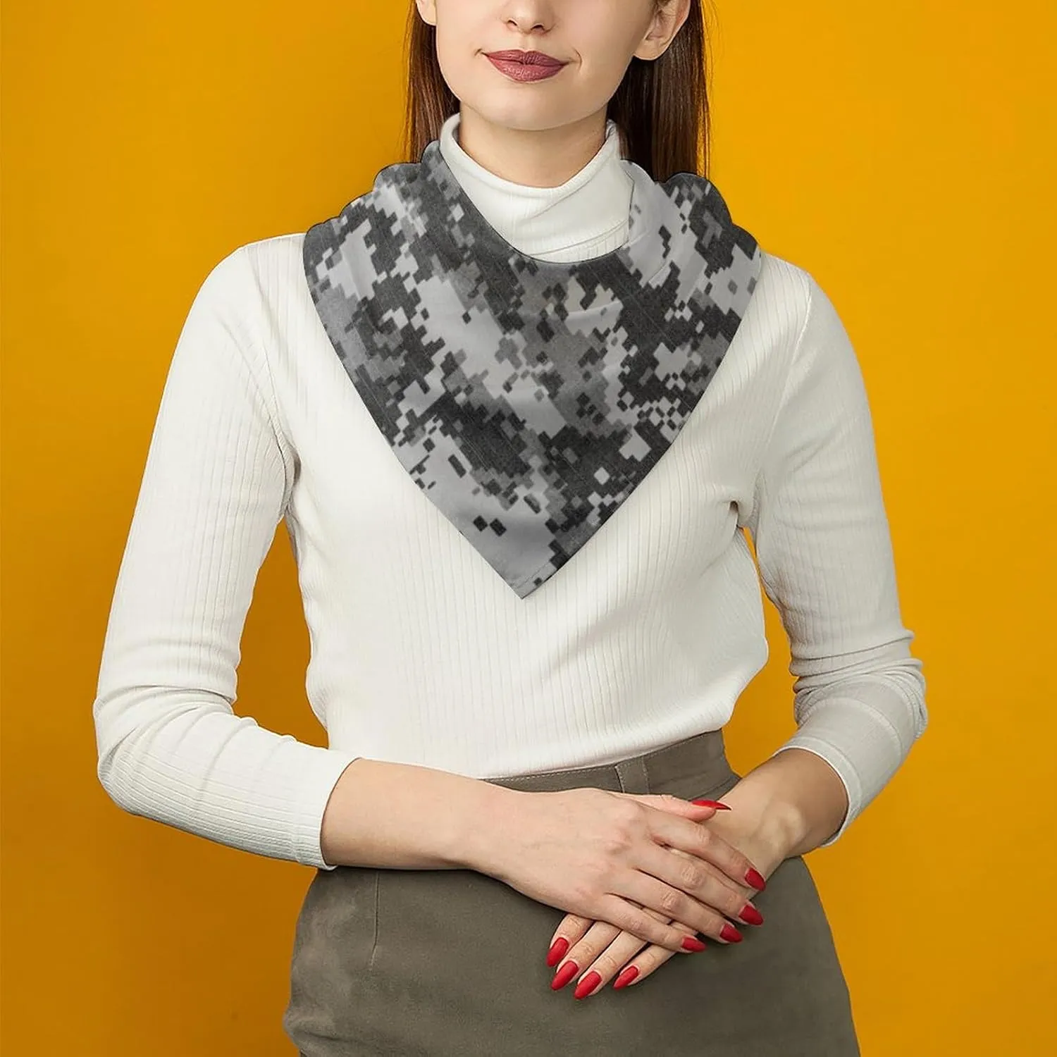 Square Women Silk Scarf Hair Wrap Shawl Chiffon Stole Scarves Headscarf
