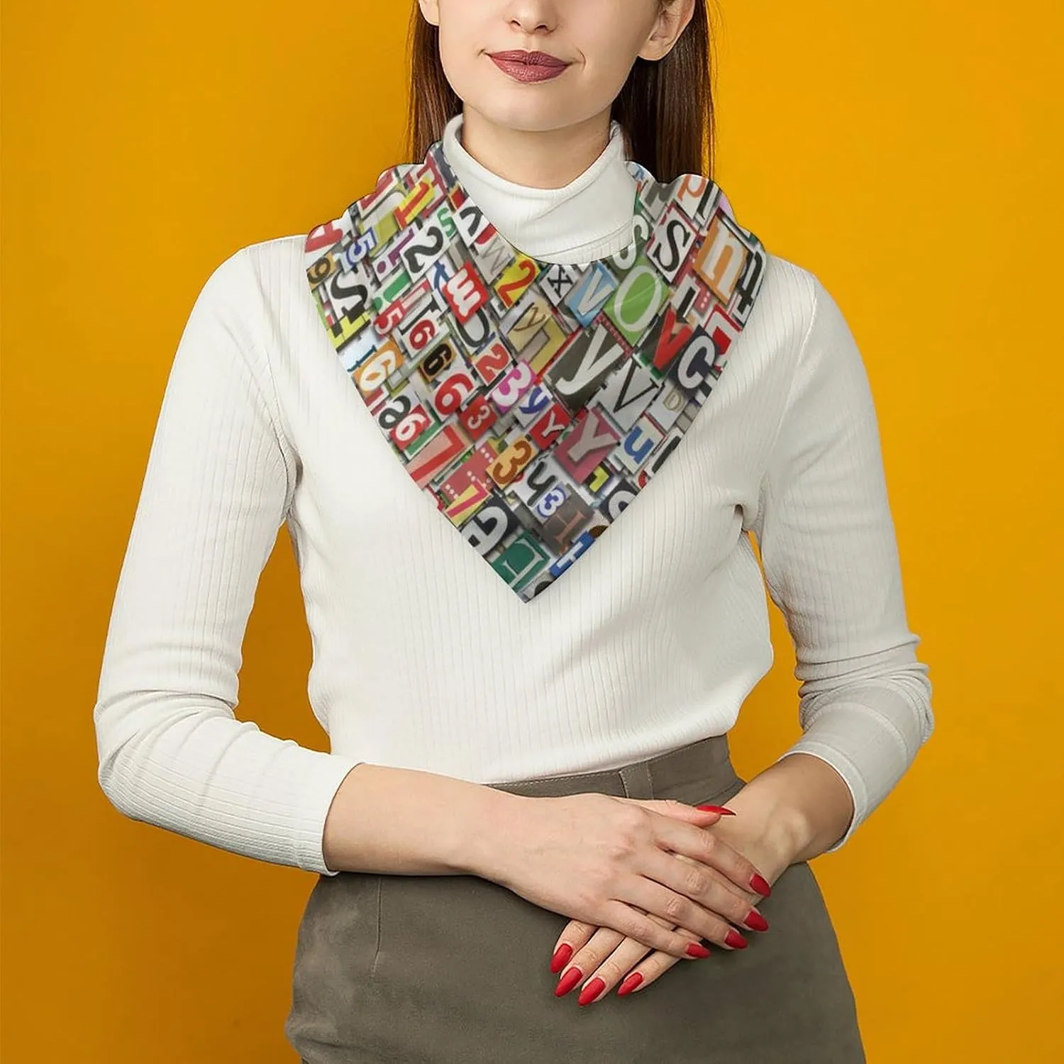 Square Women Silk Scarf Hair Wrap Shawl Chiffon Stole Scarves Headscarf