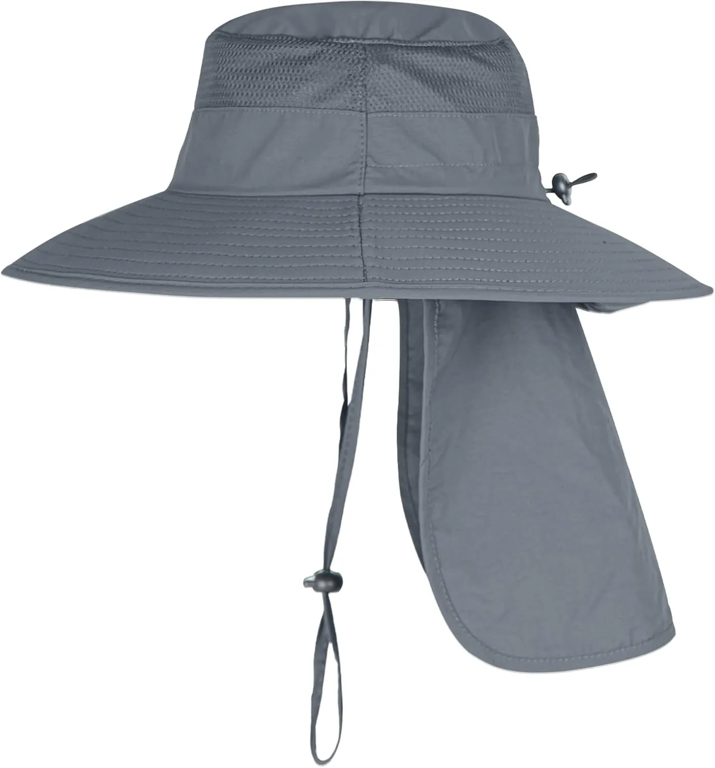 Sun Hats for Men Women Fishing Hat UPF 50  Breathable Wide Brim Bucket Hats Summer UV Protection Safari Hat with Neck Flap