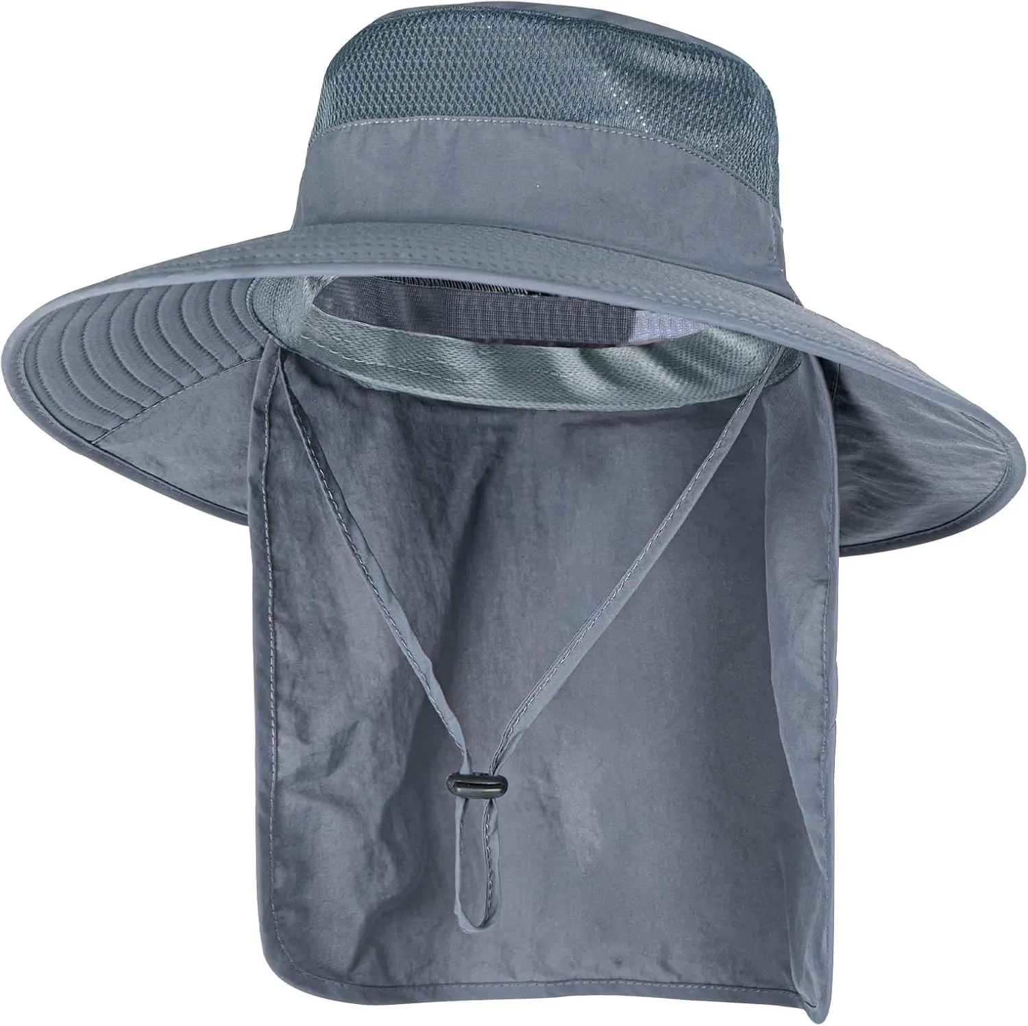Sun Hats for Men Women Fishing Hat UPF 50  Breathable Wide Brim Bucket Hats Summer UV Protection Safari Hat with Neck Flap