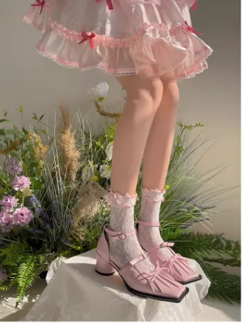 WAGUIR~Kawaii Lolita Thin Lace Socks
