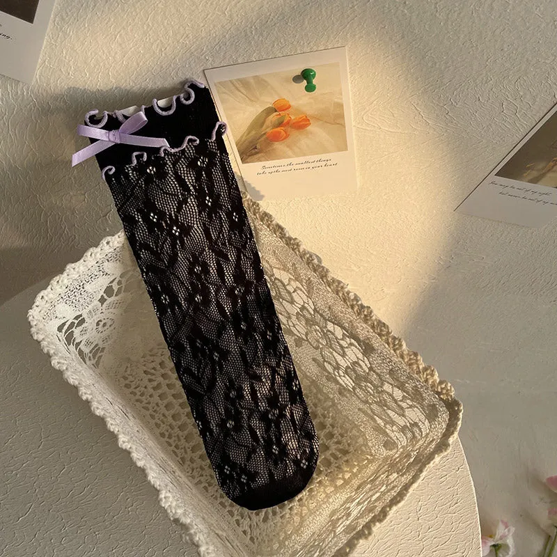 WAGUIR~Kawaii Lolita Thin Lace Socks