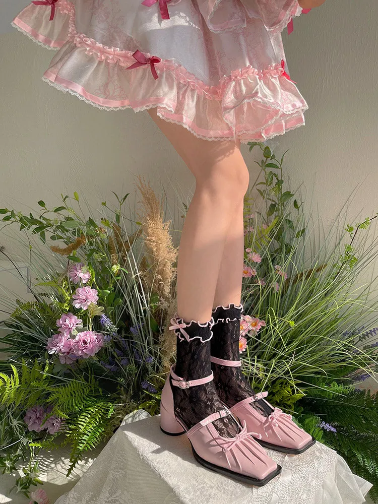 WAGUIR~Kawaii Lolita Thin Lace Socks