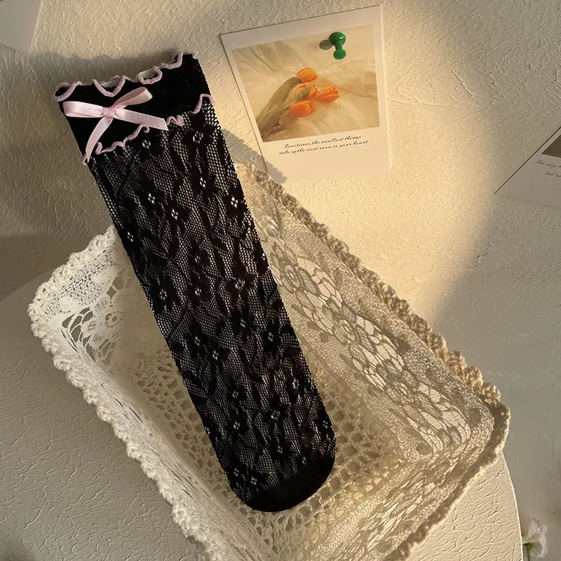 WAGUIR~Kawaii Lolita Thin Lace Socks