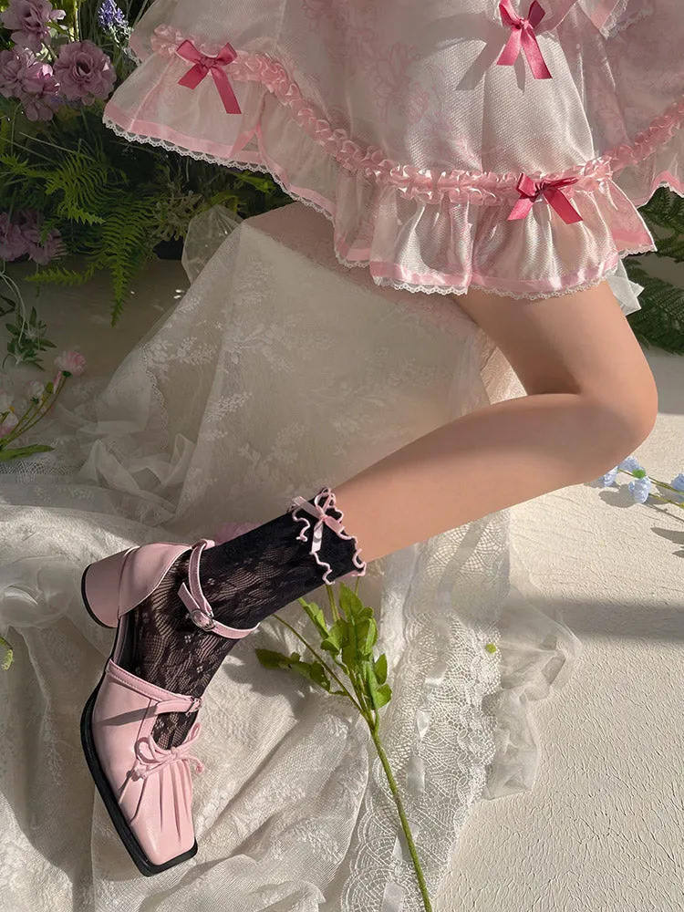 WAGUIR~Kawaii Lolita Thin Lace Socks
