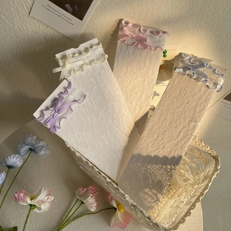WAGUIR~Kawaii Lolita Thin Lace Socks