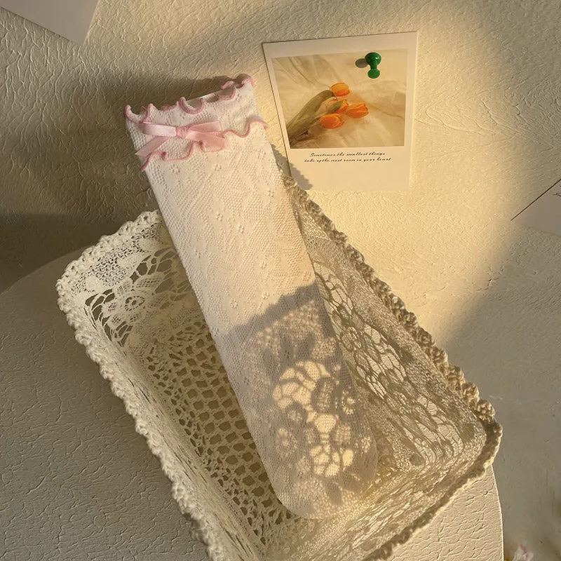 WAGUIR~Kawaii Lolita Thin Lace Socks