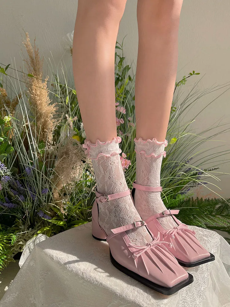 WAGUIR~Kawaii Lolita Thin Lace Socks