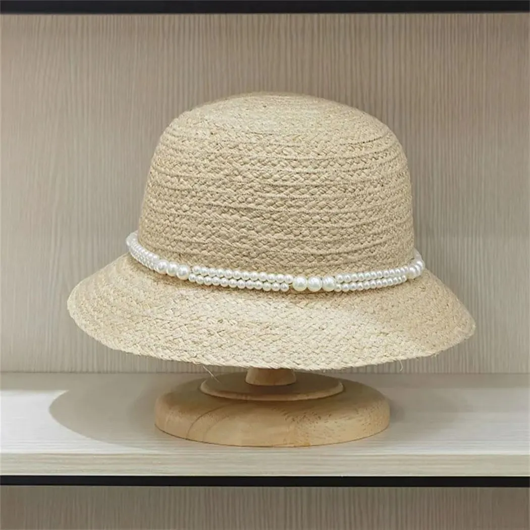 Women's Fisherman Bucket Hat, Wide Brim Straw Summer Hat - UPF 50  Breathable Foldables for Beach