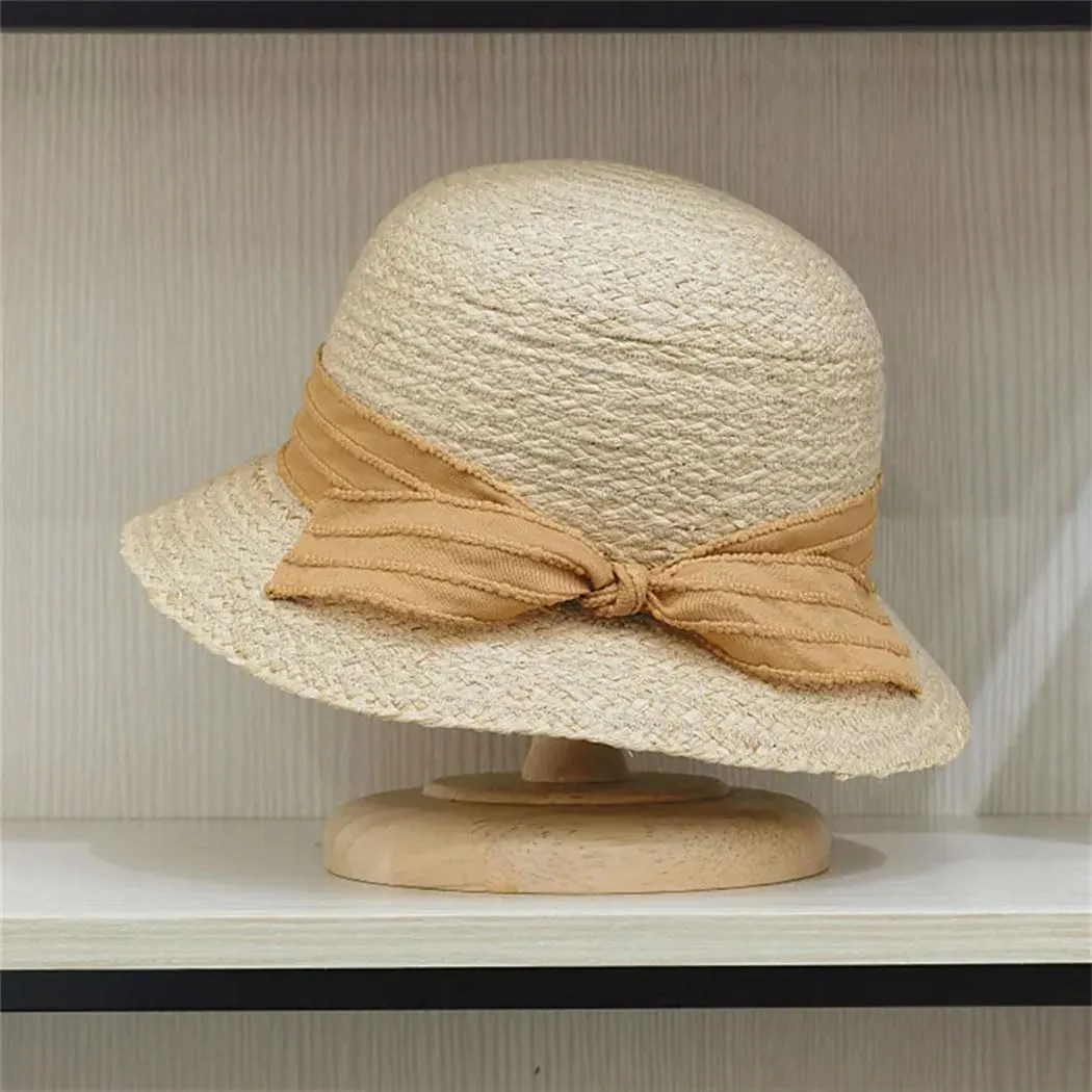 Women's Fisherman Bucket Hat, Wide Brim Straw Summer Hat - UPF 50  Breathable Foldables for Beach