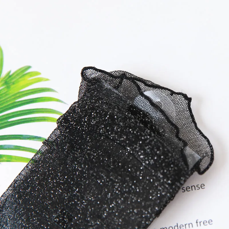 Women's Transparent Glitter Socks