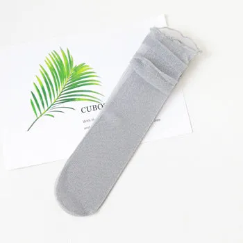 Women's Transparent Glitter Socks