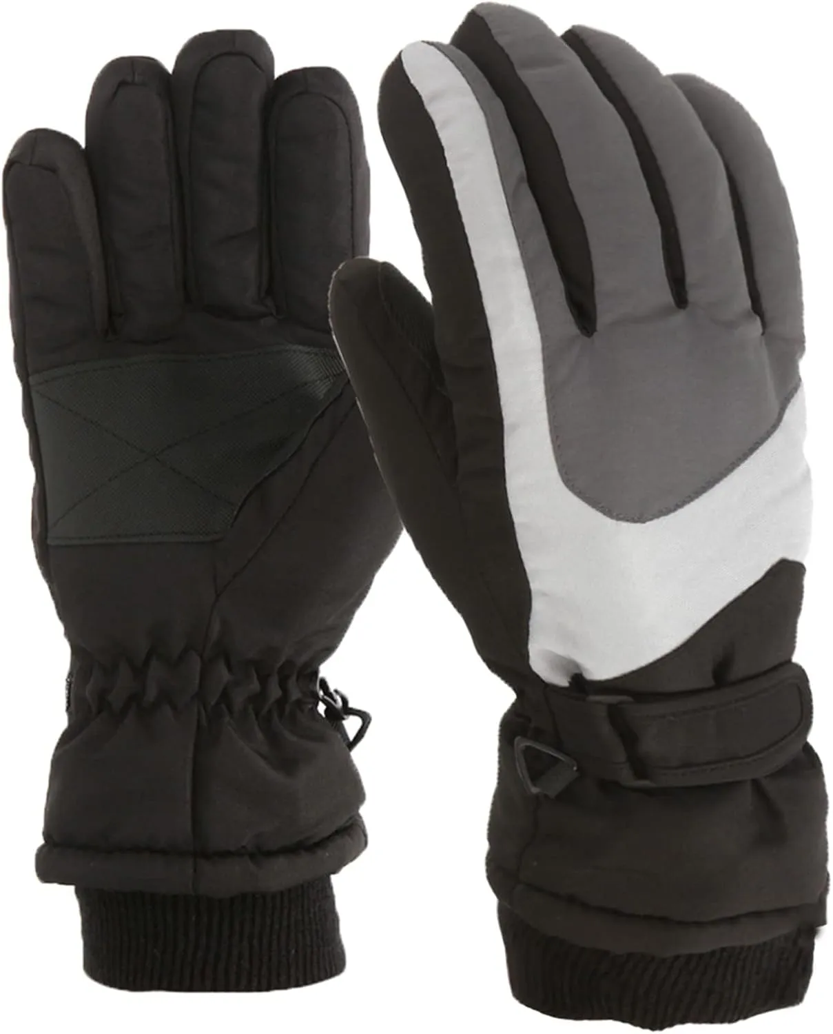 YOLAI Fashion Kids Ski Gloves for Boys Girls Winter Waterproof Insulated Skating Gloves Warm Windproof Mittens 6~15T