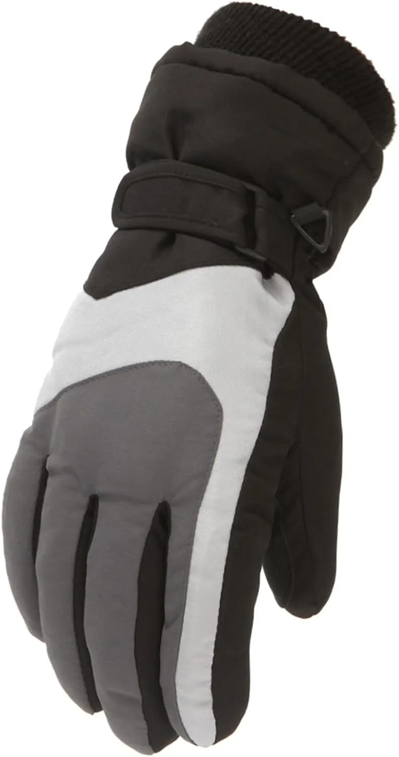 YOLAI Fashion Kids Ski Gloves for Boys Girls Winter Waterproof Insulated Skating Gloves Warm Windproof Mittens 6~15T